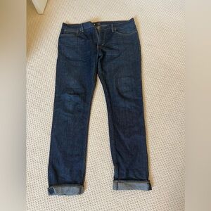 J Crew 36x32 dark denim blue jeans